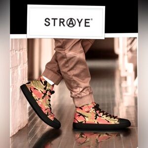 STRAYE Nostalgia Camo Hi Top Skater Sneakers Men’s 10 Wome 11.5 🔥RARE Print🔥